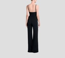 Elie Saab - ENTERIZO NEGRO DE TIRAS