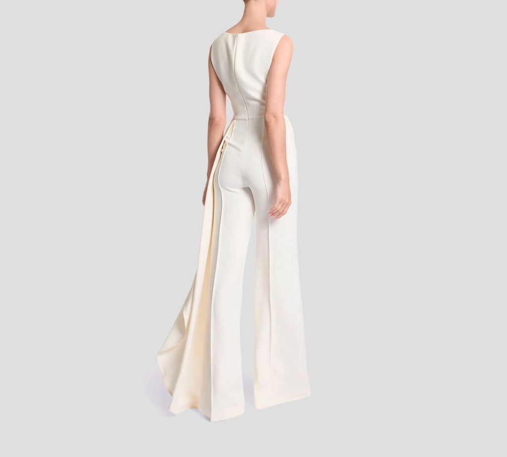 Elie Saab - VESTIDO OFF WHITE SIN MANGAS