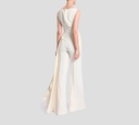 Elie Saab - VESTIDO OFF WHITE SIN MANGAS