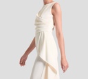 Elie Saab - VESTIDO OFF WHITE SIN MANGAS