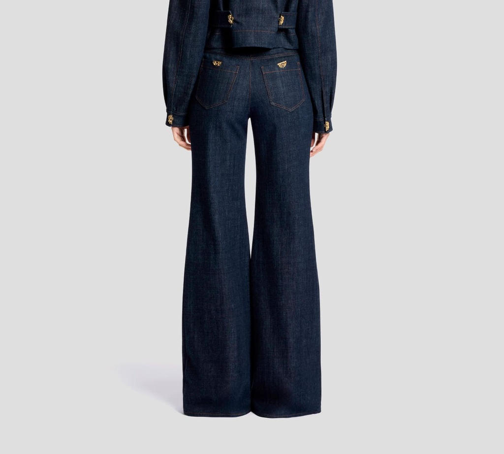Elie Saab - JEANS DENIM BOTA ANCHA