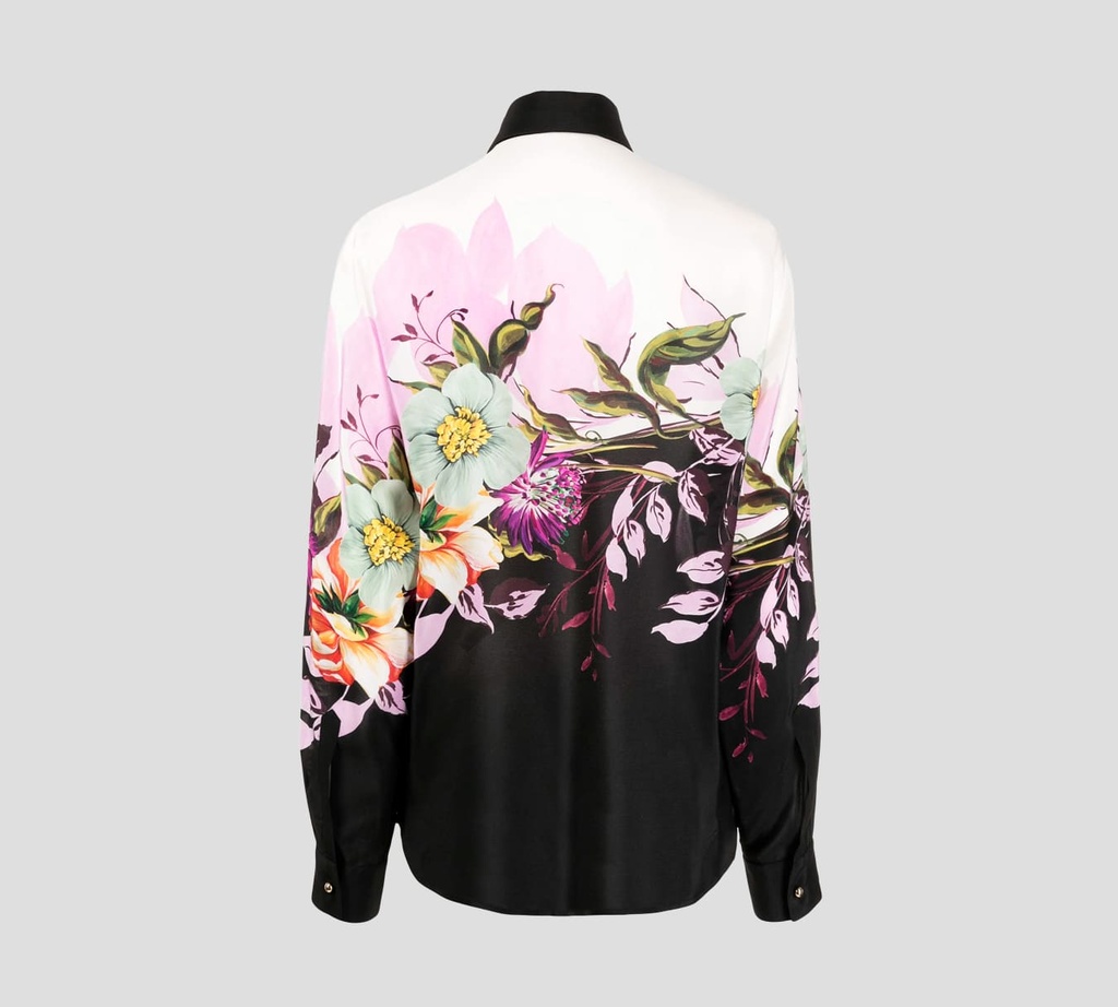 Elie Saab - CAMISA DE SEDA, MULTICOLOR CON FLORES
