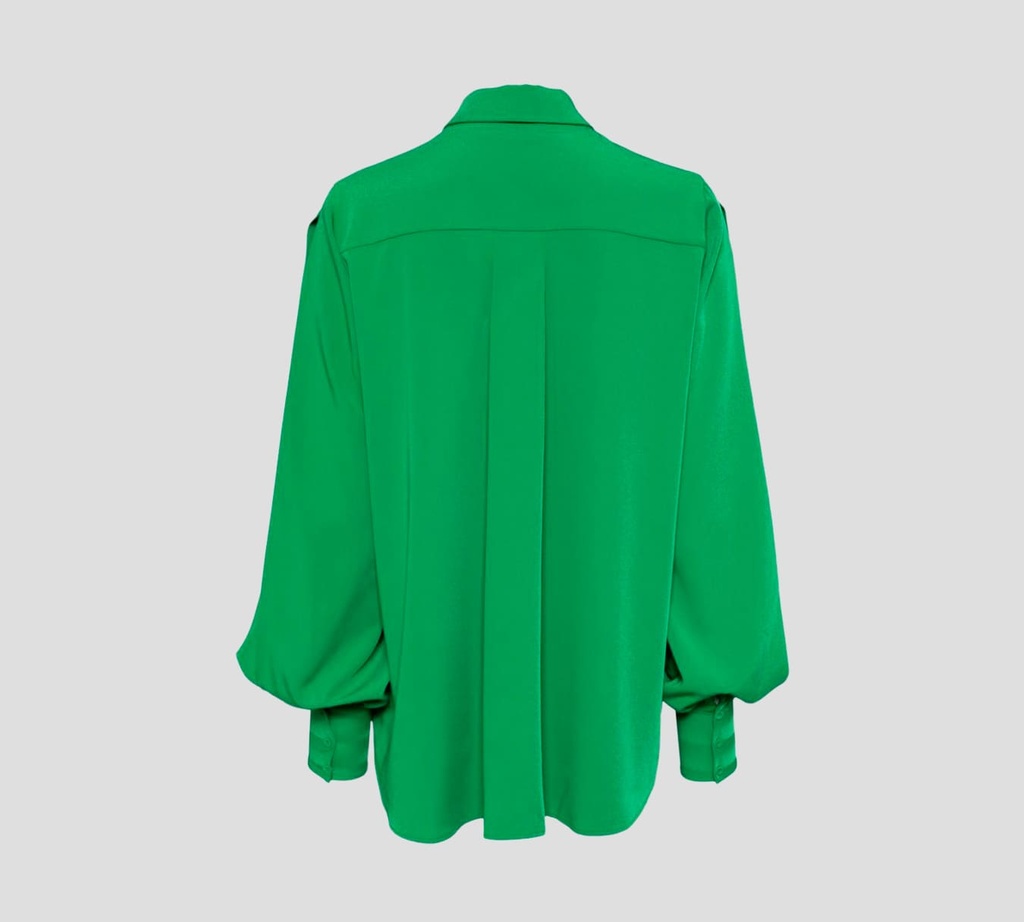 Elie Saab - BLUSA VERDE CON CINTA