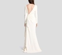 Elie Saab - VESTIDO OFF WHITE MANGA LARGA