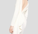 Elie Saab - VESTIDO OFF WHITE MANGA LARGA