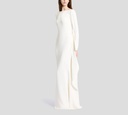 Elie Saab - VESTIDO OFF WHITE MANGA LARGA