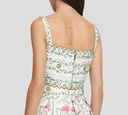Elie Saab - CROP TOP DE ALGODÓN BORDADO, MULTICOLOR