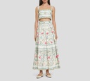 Elie Saab - CROP TOP DE ALGODÓN BORDADO, MULTICOLOR