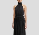 Elisabetta Franchi - VESTIDO GRIS DE ESPALDA DESCUBIERTA
