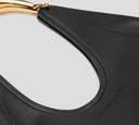 Elisabetta Franchi - CARTERA NEGRA DE CUERO CON DETALLE DORADO