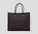 Elisabetta Franchi - CARTERA MARRON CUADRADA TEXTURIZADA