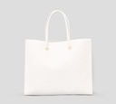 Elisabetta Franchi - CARTERA BLANCA CUADRADA TEXTURIZADA