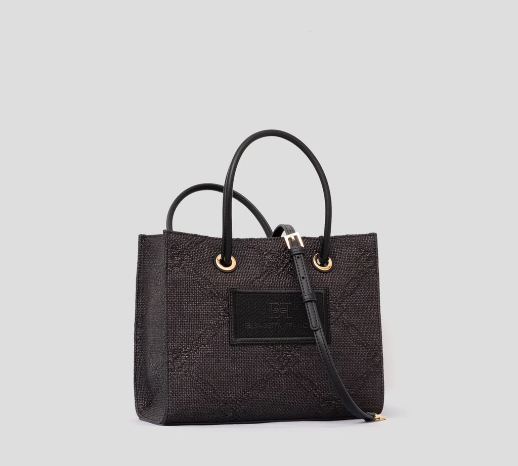 Elisabetta Franchi - CARTERA PEQUEÑA CUADRADA NEGRA
