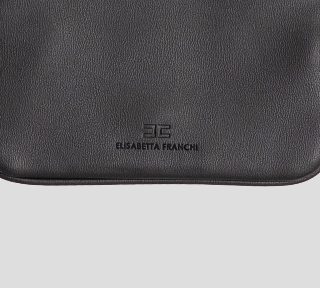 Elisabetta Franchi - CARTERA PEQUEÑA CUADRADA NEGRA