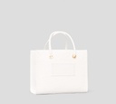 Elisabetta Franchi - CARTERA PEQUEÑA BLANCA TEXTURIZADA