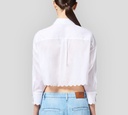 Elisabetta Franchi - BLUSA BLANCA MANGA LARGA TIPO TOP