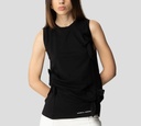 Elisabetta Franchi - BLUSA NEGRA SIN MANGAS CON BORDADO DE MARCA
