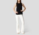 Elisabetta Franchi - BLUSA NEGRA SIN MANGAS CON BORDADO DE MARCA