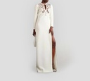 Elie Saab - VESTIDO LARGO, CADY BLANCO