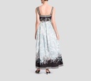 Elie Saab - VESTIDO BLANCO Y NEGRO CON FLORES