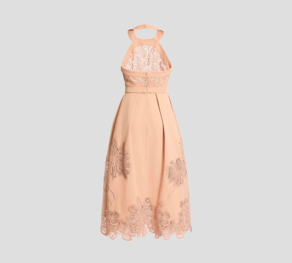 Elie Saab - VESTIDO MARRON CON FLORES