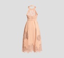Elie Saab - VESTIDO MARRON CON FLORES