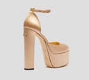 Elie Saab - PLATAFORMA SATINADA , NUDE