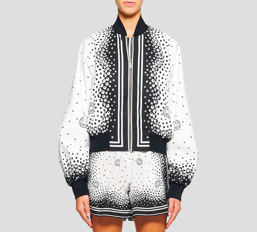 Elie Saab - CHAQUETA DE ALGODÓN, BLANCO Y NEGRO