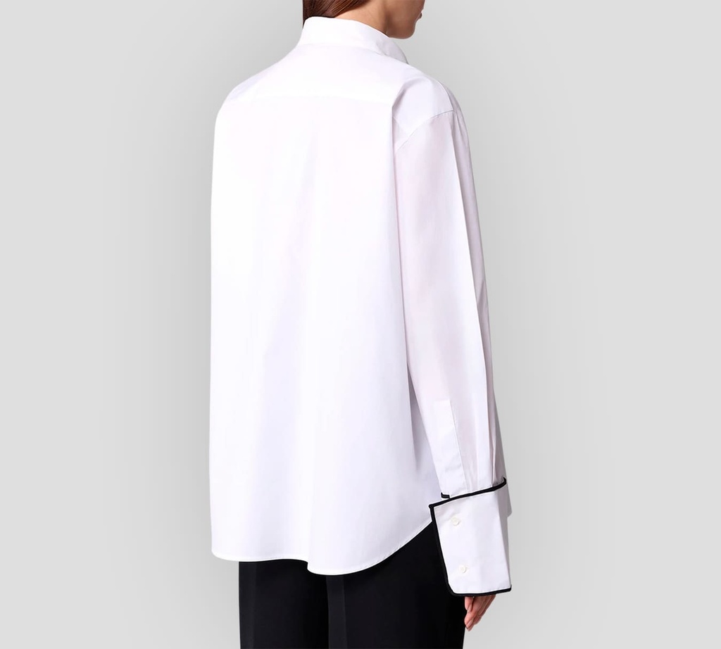Elie Saab - CAMISA BLANCA CON BORDES NEGROS