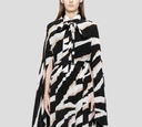 Elie Saab - BLUSA NEGRA CON RAYAS BLANCAS Y CAMEL