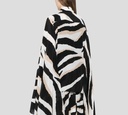 Elie Saab - BLUSA NEGRA CON RAYAS BLANCAS Y CAMEL