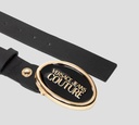 Versace Jeans Couture - CORREA NEGRA CON HEBILLA OVALADA