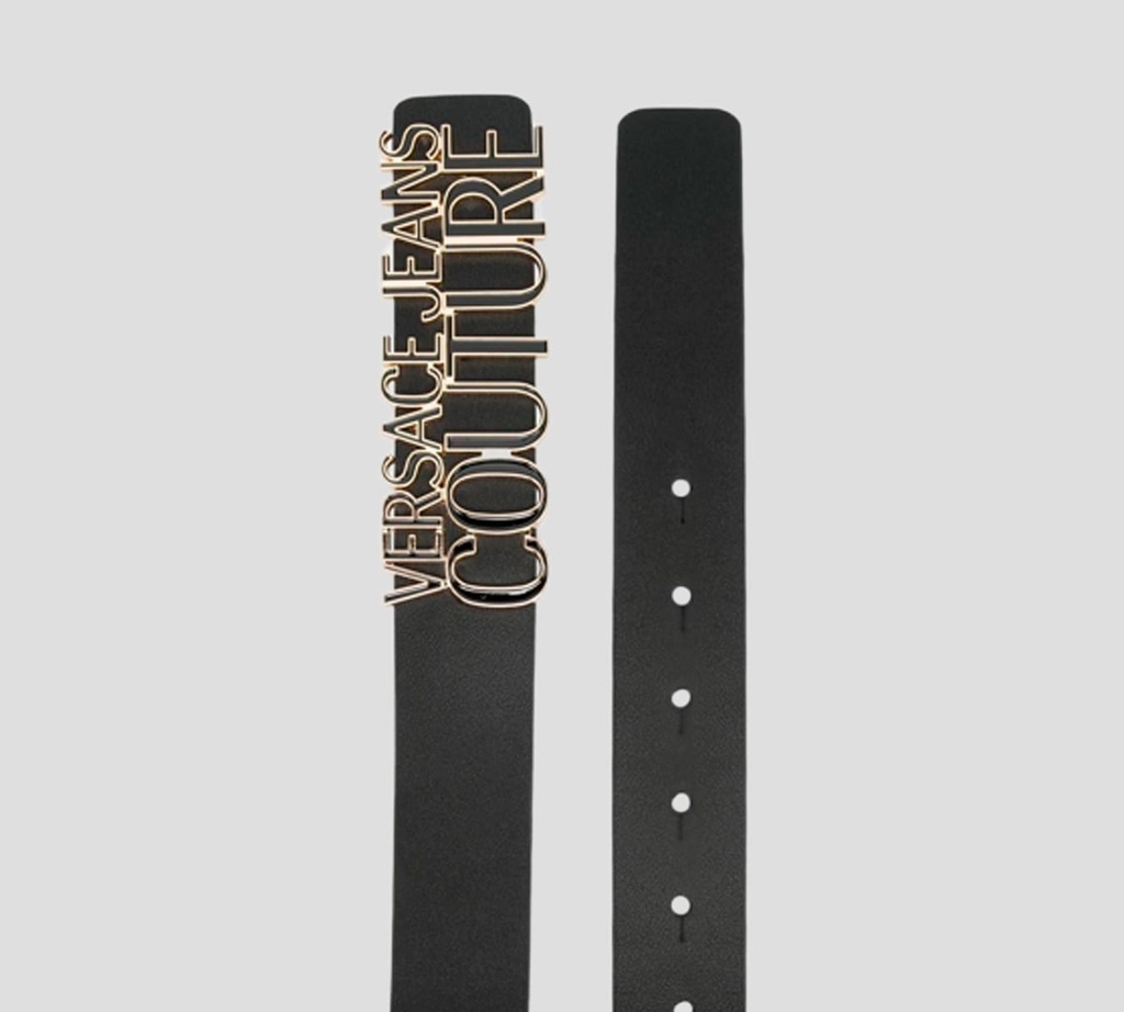 Versace Jeans Couture - CORREA NEGRA CON HEBILLA CUADRADA