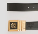 Versace Jeans Couture - CORREA NEGRA CON HEBILLA DORADA 73Y
