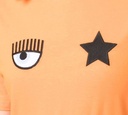 Chiara Ferragni - FRANELA MANGA CORTA NARANJA CON ESTRELLA Y OJO