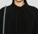 Elie Saab - CHAQUETA NEGRA CON COSTURA BLANCA