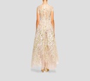 Elie Saab - VESTIDO MIDI DE TUL, BORDADO. BLANCO