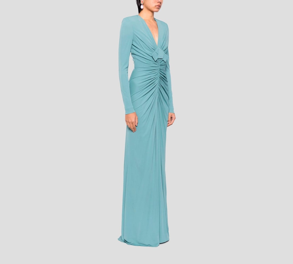 Elie Saab - VESTIDO AZUL CLARO CON CIERRE