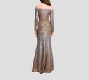 Elie Saab - VESTIDO LARGO DE LENTEJUELAS CON CINTURON