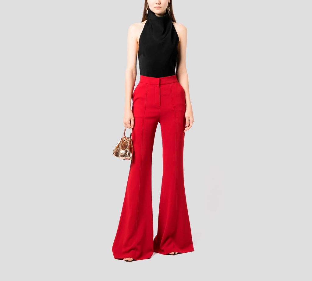 Elie Saab - PANTALON FUCSIA ANCHO