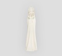 Elie Saab - VESTIDO LARGO BORDADO, CADY Y TUL MULTICOLOR Y BLANCO