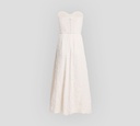 Elie Saab - VESTIDO OFF WHITE CON DETALLES BORDADOS Y CINTURON