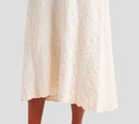 Elie Saab - VESTIDO OFF WHITE CON DETALLES BORDADOS Y CINTURON