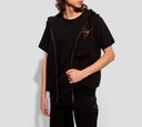 Giuseppe Zanotti - CHALECO LAB ZIPPER NEGRO