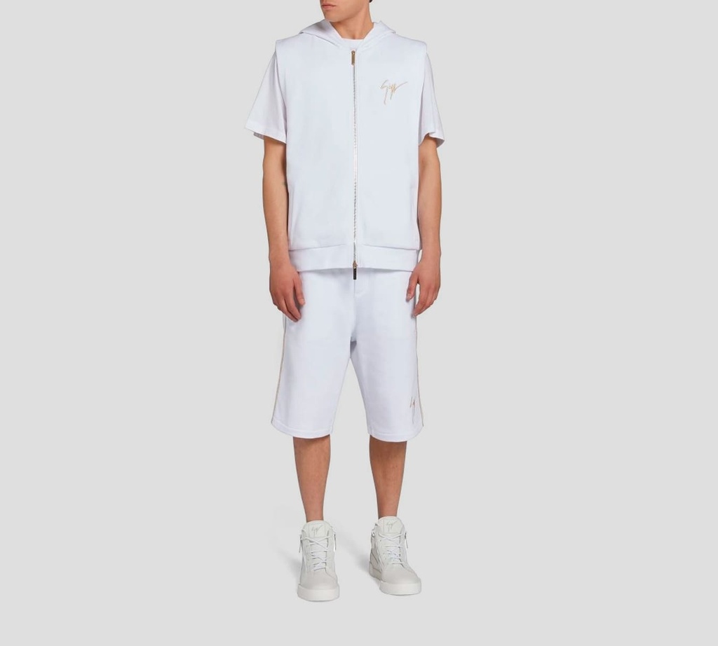 Giuseppe Zanotti - SWEATER LAB ZIPPER BLANCO