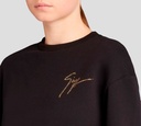 Giuseppe Zanotti - SWEATER DE FELPA NEGRO 02