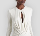 Elie Saab - VESTIDO JERSEY LARGO, BLANCO