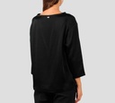 Herno - BLUSA DE SATIN NEGRA