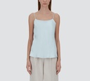 Herno - BLUSA DE TIRAS AZUL BRILLANTE