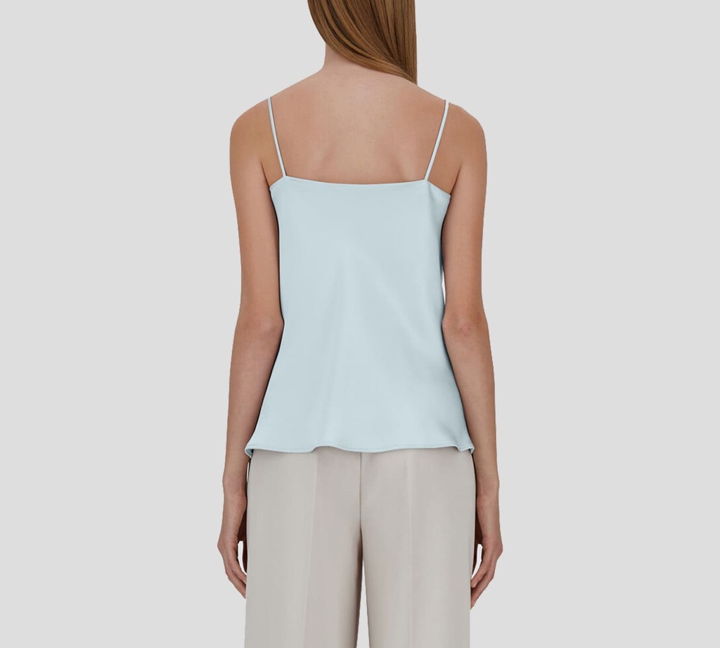 Herno - BLUSA DE TIRAS AZUL BRILLANTE
